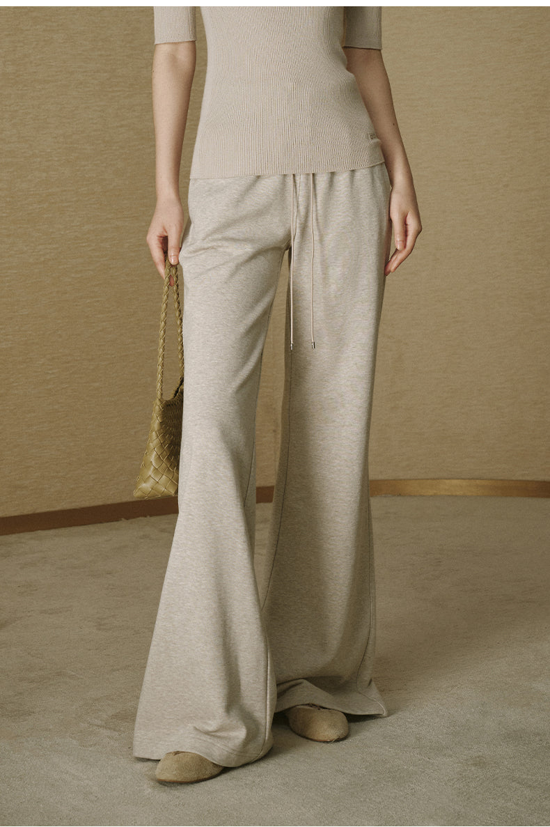 Cotton Loopback Sweatpants - Oat Beige