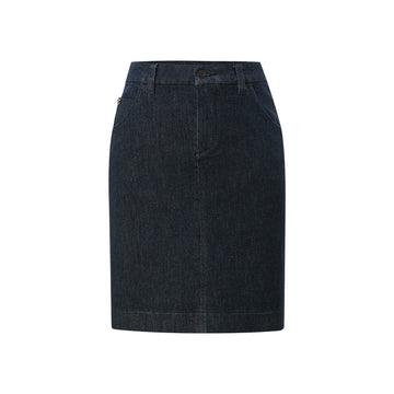 Deep Navy Denim Skirt