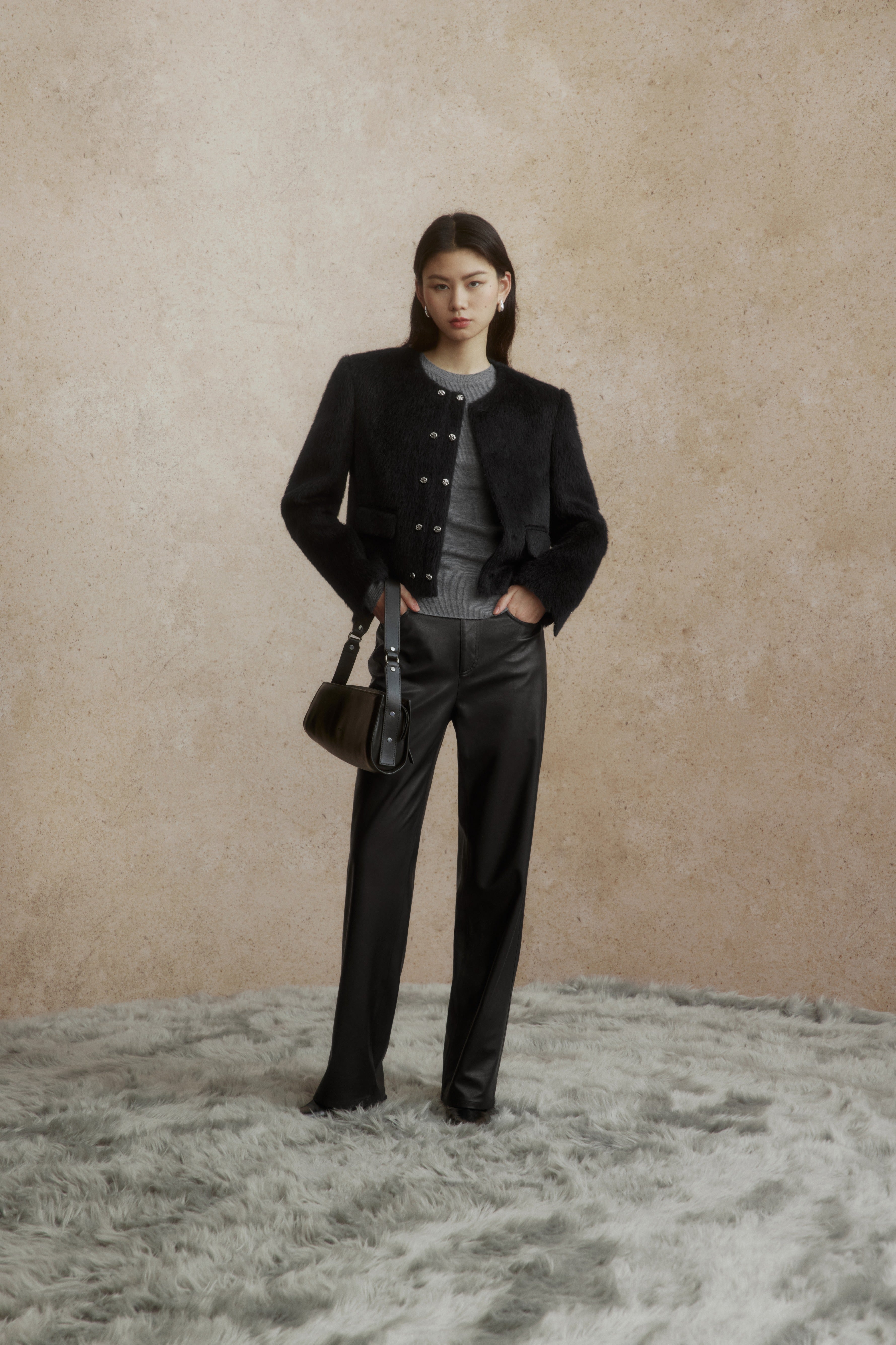 ZZ2DWWJ8039 Double-Face Wool Coat