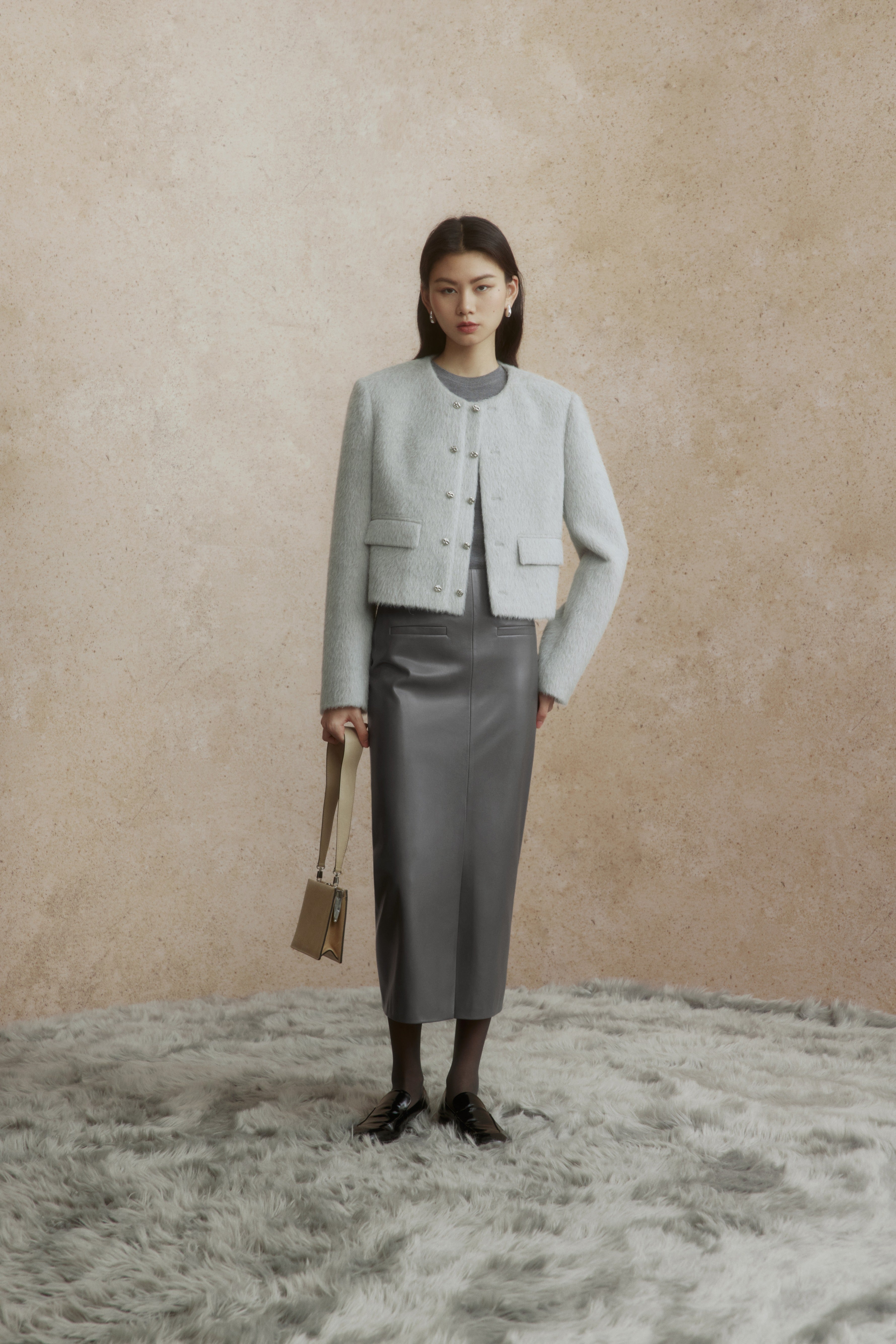 ZZ2DWWJ8039 Double-Face Wool Coat