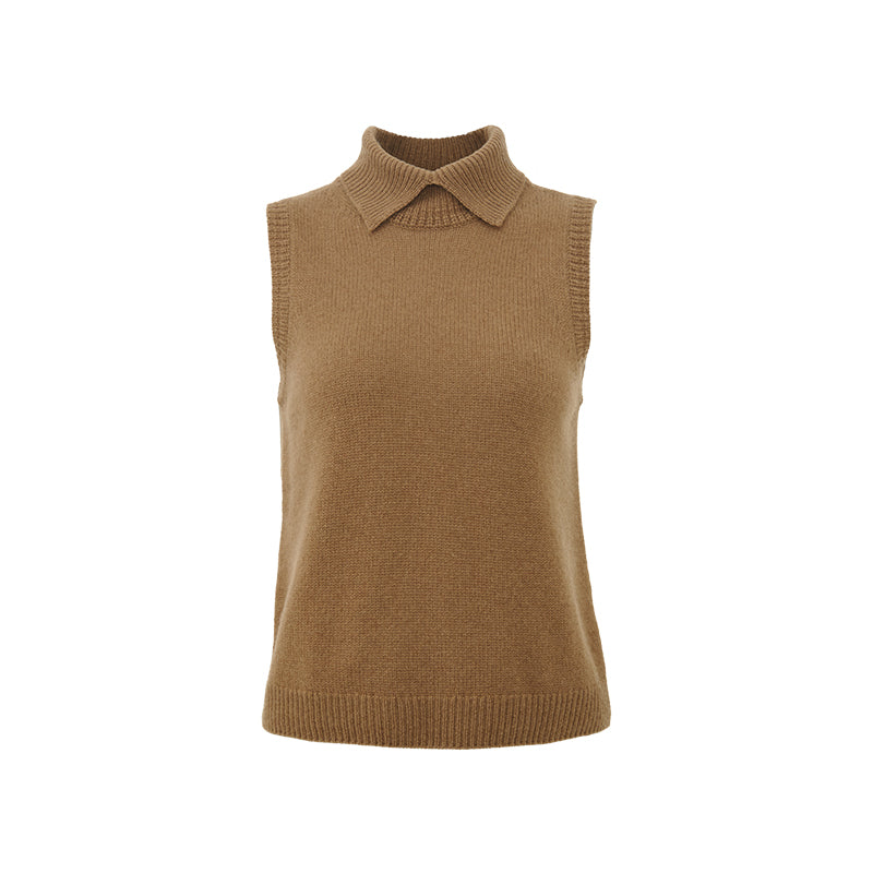 ZZ2FAKDB002 Cashmere Wool Knit Vest product image