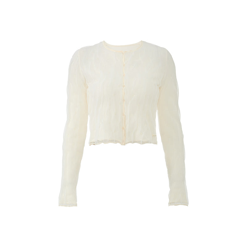 ZZ2FAKGH031 Double-Layer Dot Cardigan product image