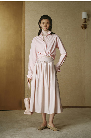 Memory A-Line Skirt Mist Pink