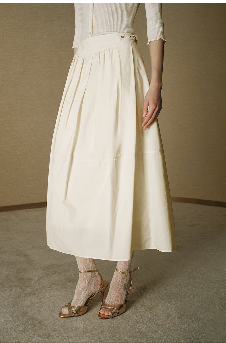 Memory A-Line Skirt Rice Apricot White