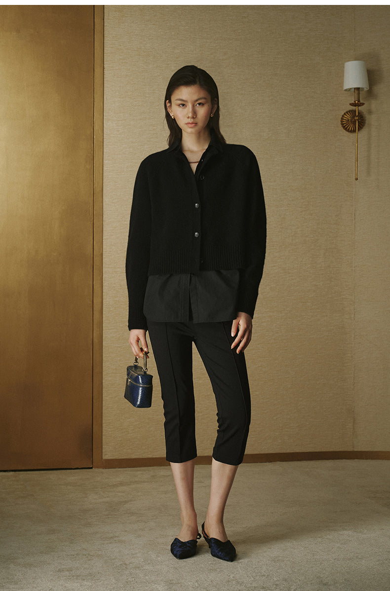 Classic Tailored Waist Shirt - Ink Black
