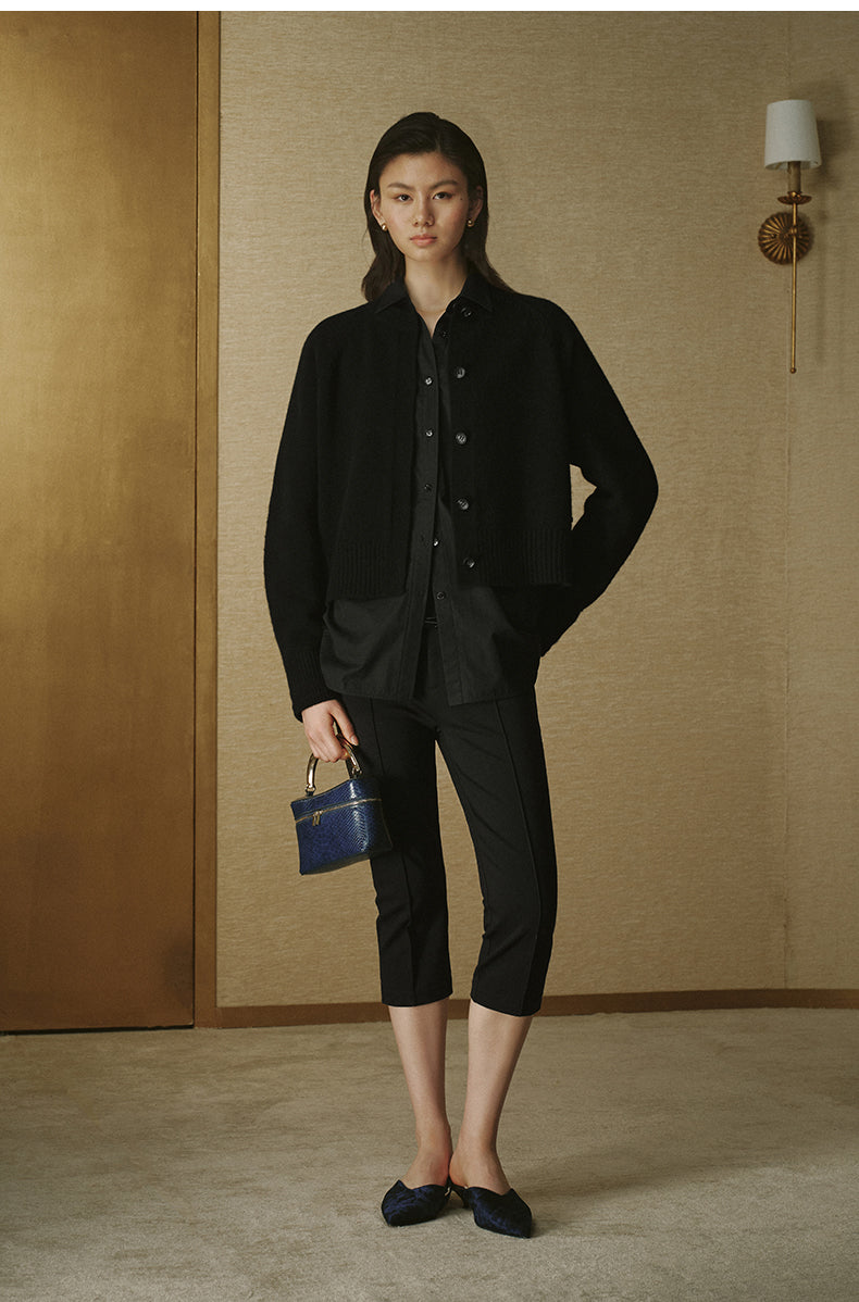 Classic Tailored Waist Shirt - Ink Black