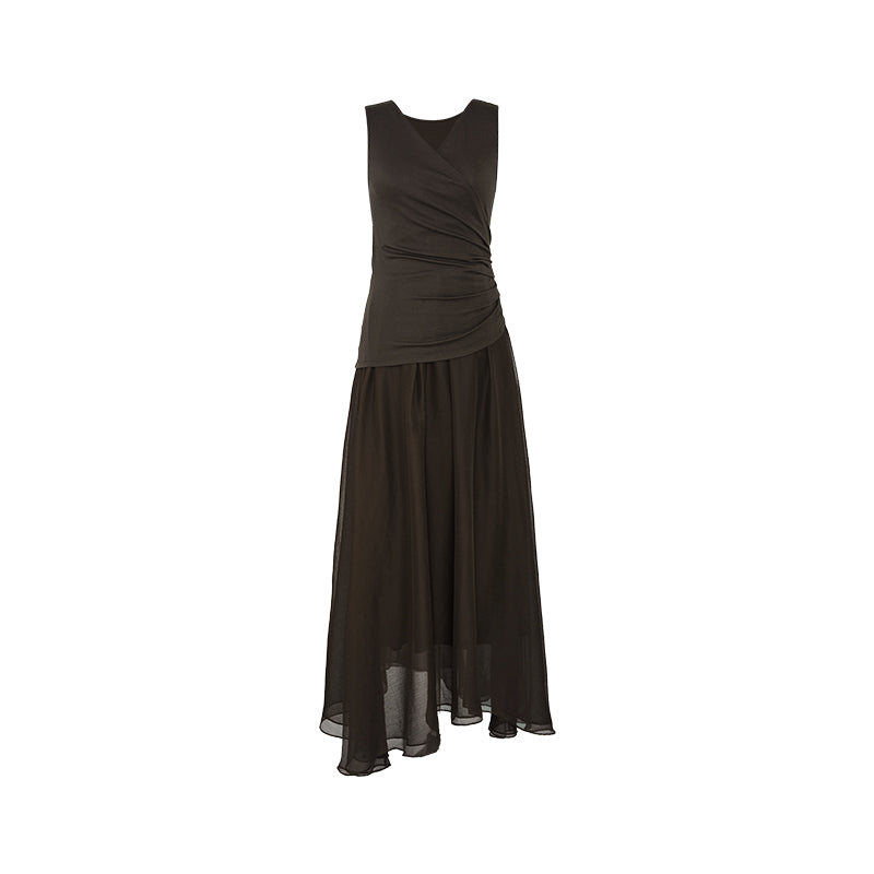Layered Tencel Wool Dress