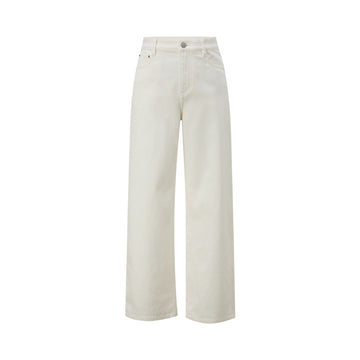 Embroidered White Jeans