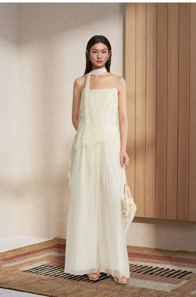 ZZ2FMWDC080 Wave Tie Cami Dew White