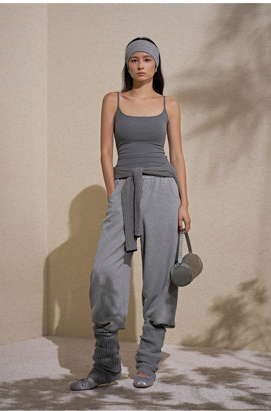 Padded Knit Cami - Misty Taupe