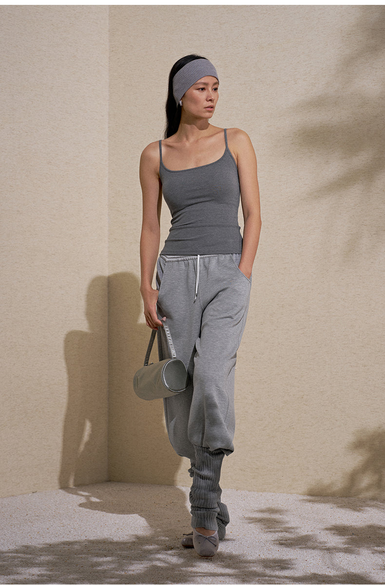 Padded Knit Cami - Misty Taupe