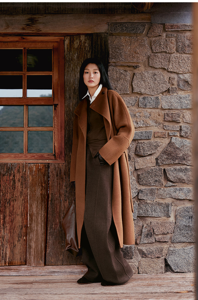 ZZ2EWWWT008 Double-Face Wool Coat
