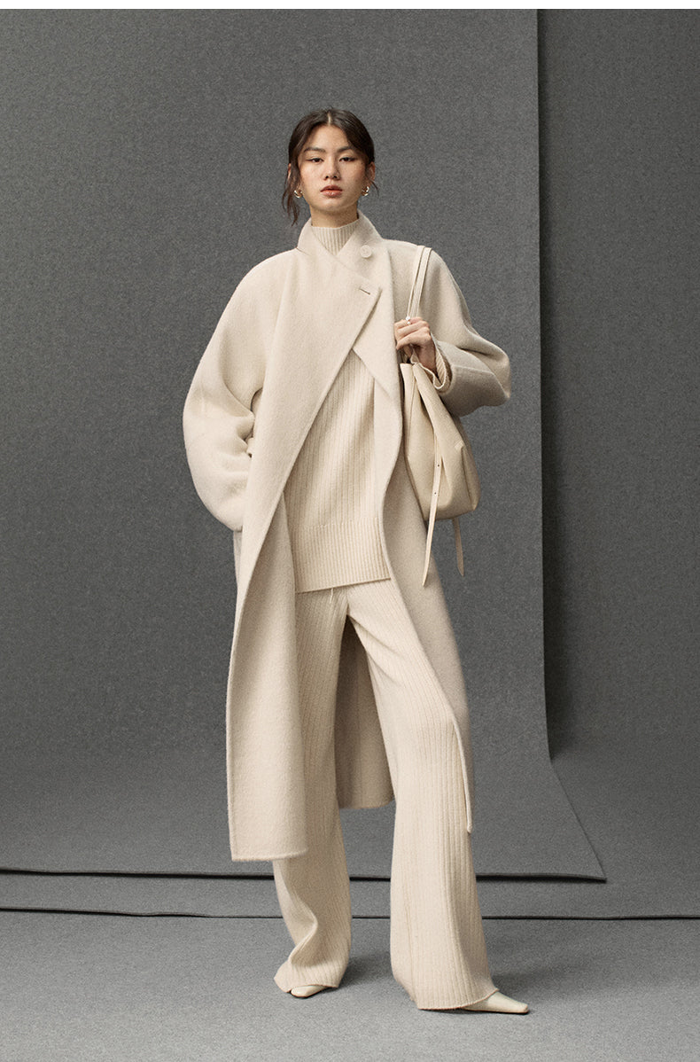 ZZ2EWWWT008 Double-Face Wool Coat