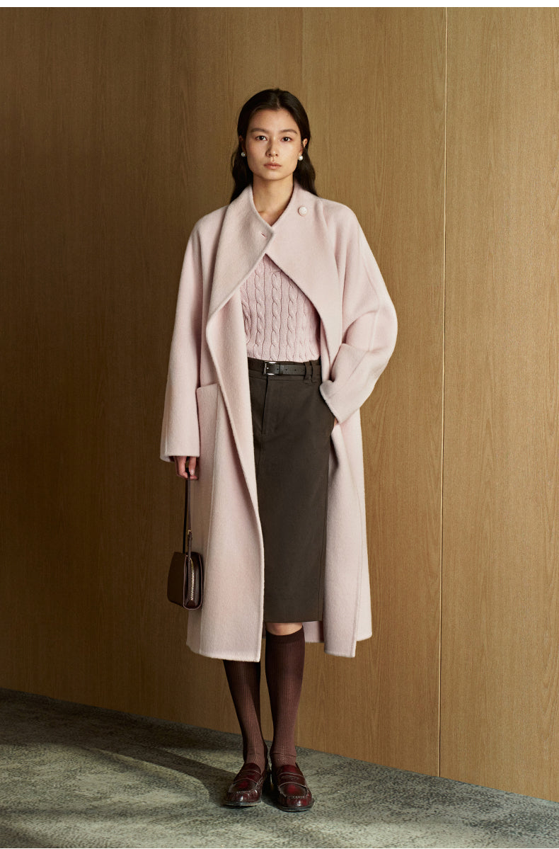 ZZ2EWWWT008 Double-Face Wool Coat
