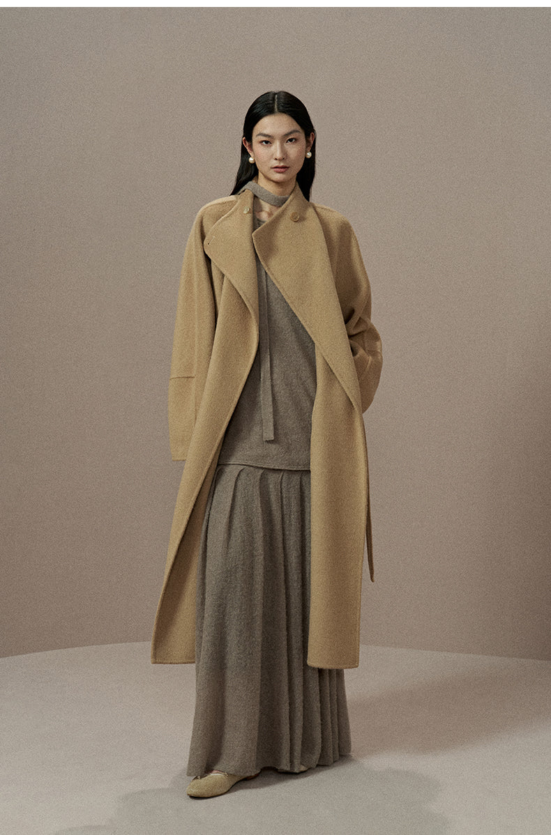 ZZ2EWWWT008 Double-Face Wool Coat