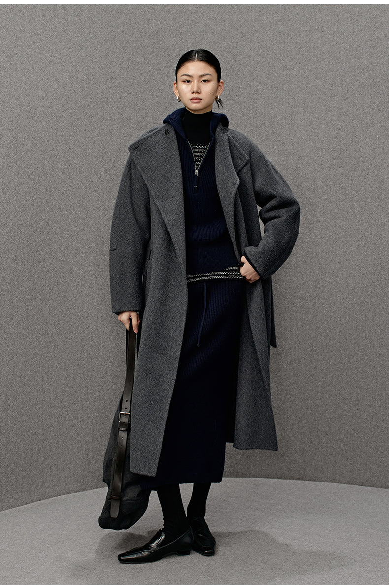 ZZ2EWWWT008 Double-Face Wool Coat