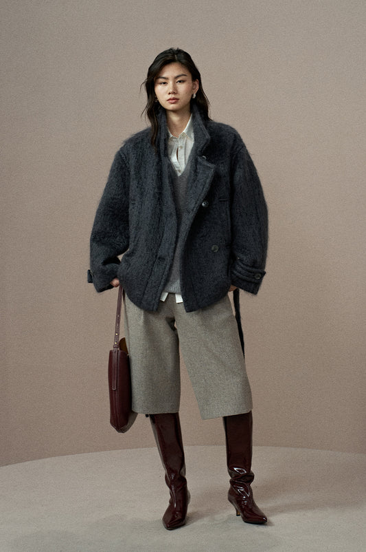 Shuiyun You Wool Coat in Double-Face Wool Coat