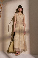 ZZ2FMWLQ053 Fluid Summer Midi Dress