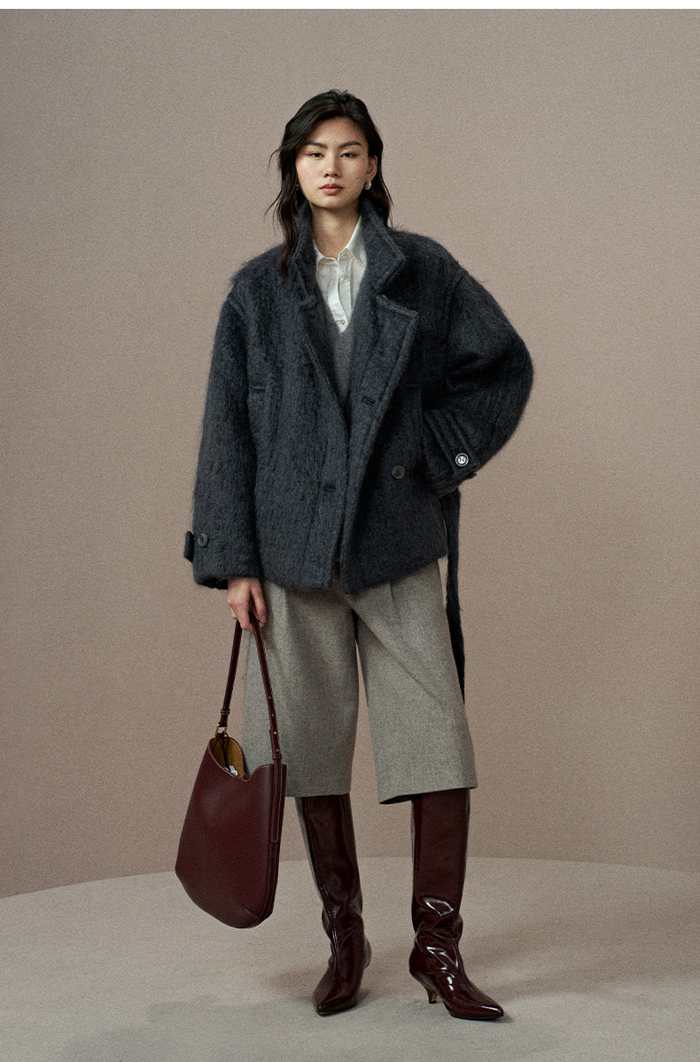 ZZ2EWWWQ137 Double-Face Wool Coat