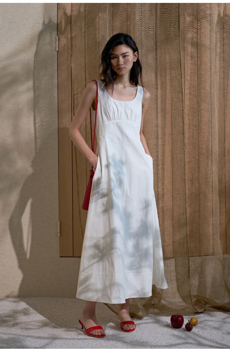 ZZ2FMWLW008 Square-Neck A-Line Dress