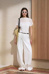 ZZ2FMWKY010 Curved Seam Trousers