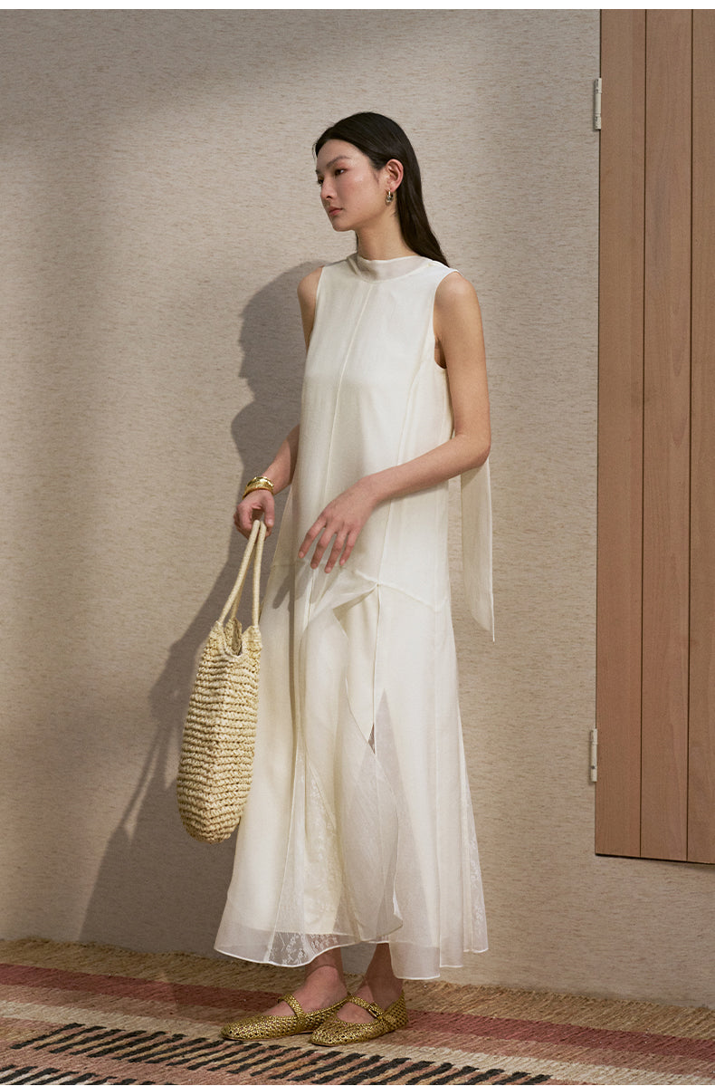 ZZ2FMWLQ052 Fluid Summer Midi Dress