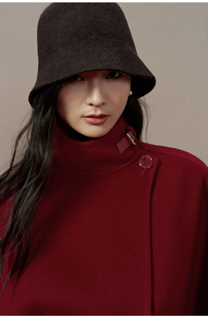 ZZ2EWWWW001 Double-Face Wool Cape