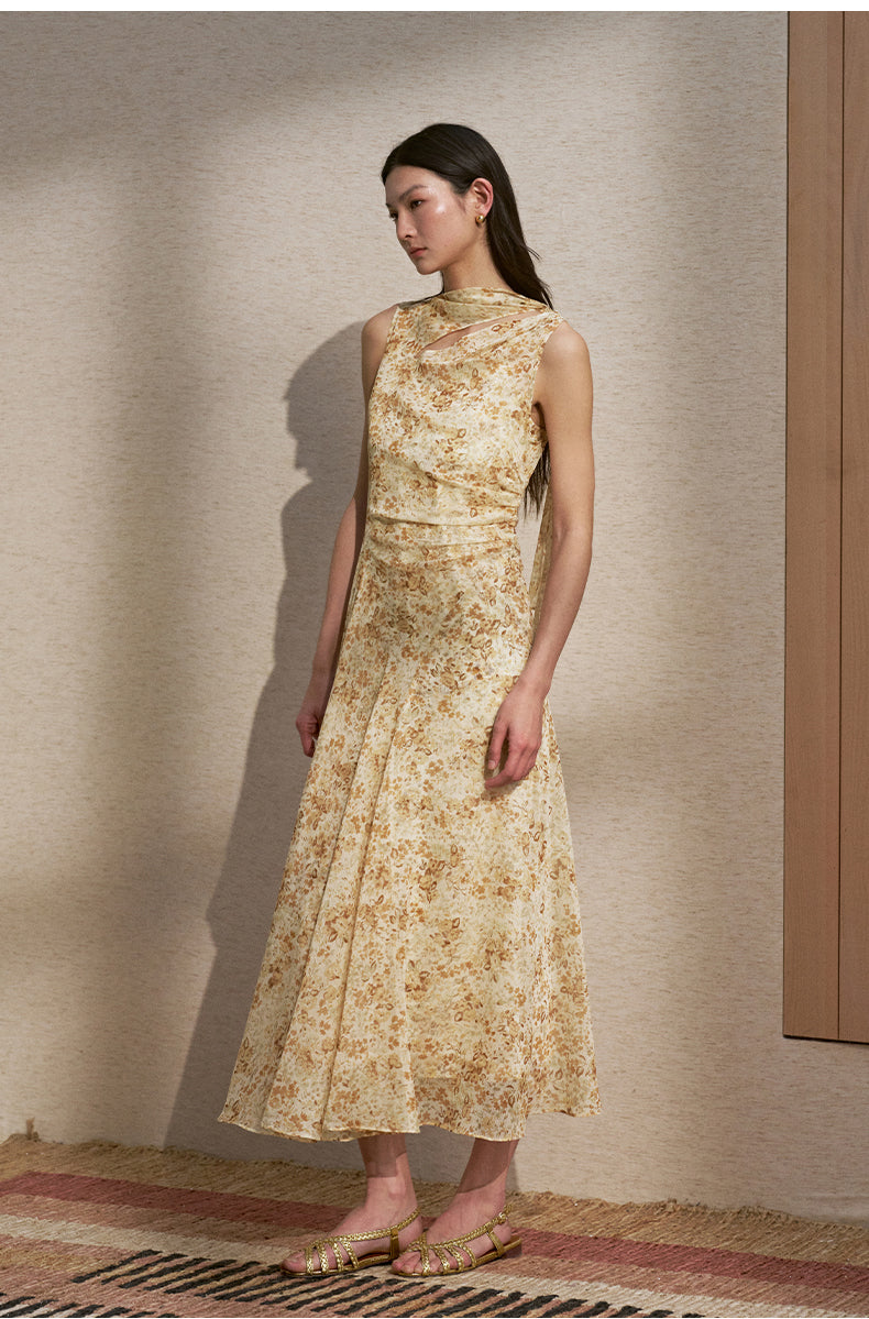 ZZ2FMWLT050 Fluid Summer Midi Dress