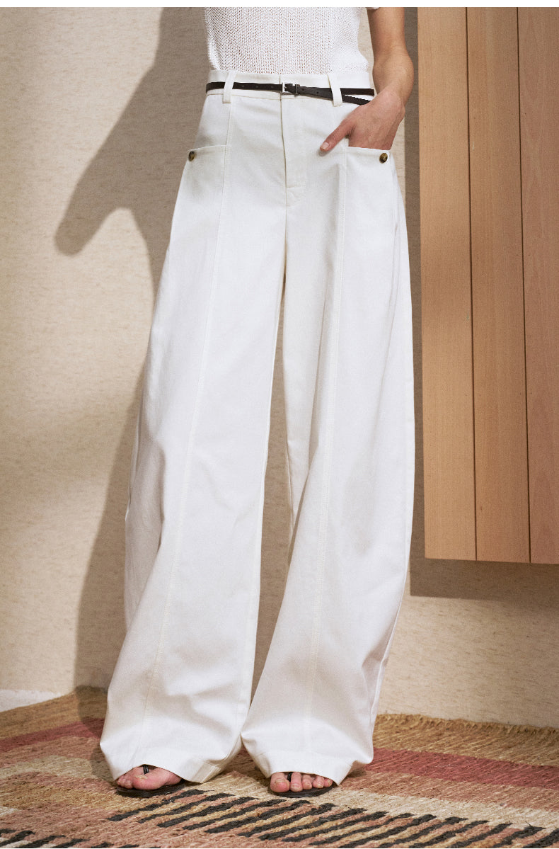 ZZ2FMWKY010 Curved Seam Trousers