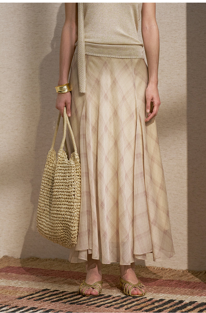 ZZ2FMWBQ072 Tailored Summer Midi Skirt