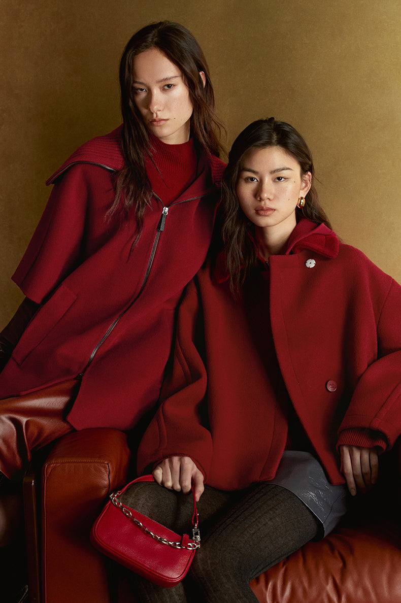 ZZ2FSWW3022 Double-Face Wool Cape