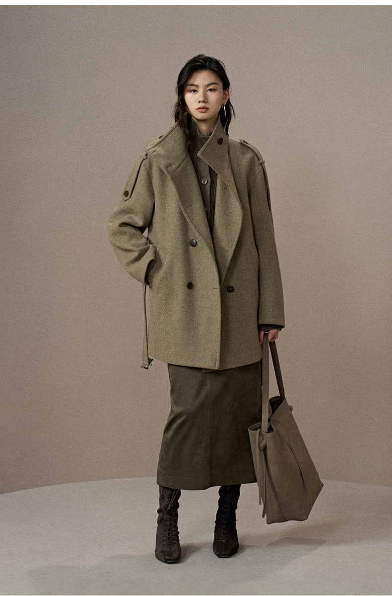 ZZ2EWWWQ158 Double-Face Wool Coat