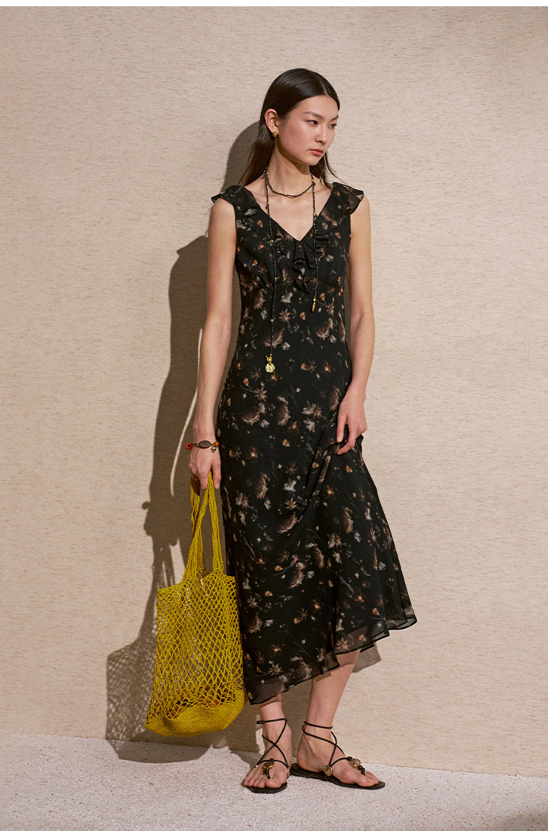 ZZ2FMWLQ050 Black Floral