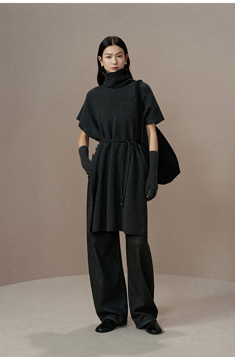 ZZ2EWKZN142 Two-Way Wool Cape Scarf