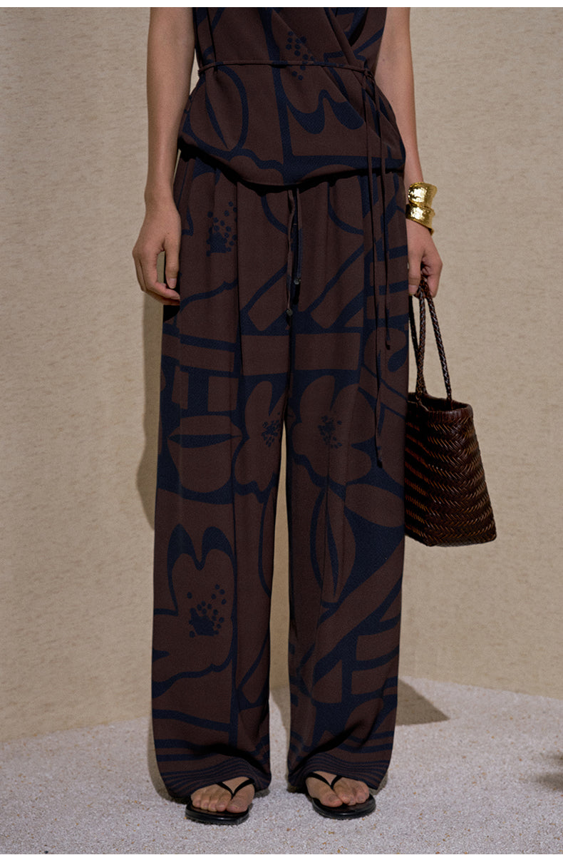 ZZ2FMWKT048 Navy Geometric Print