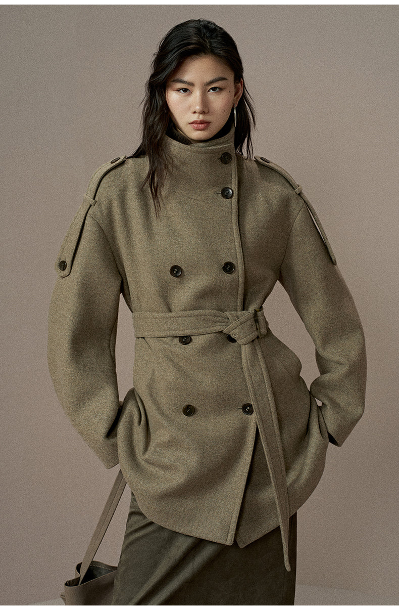 ZZ2EWWWQ158 Double-Face Wool Coat
