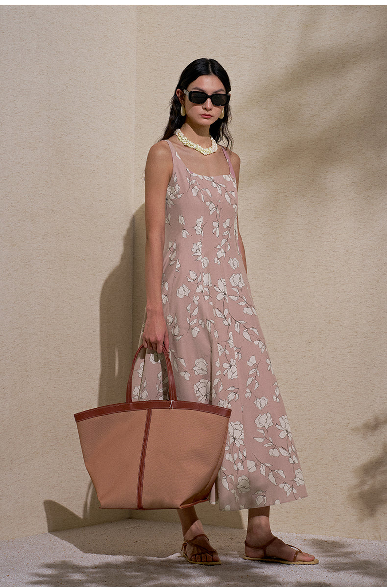 ZZ2FMWLQ009 Pink Leaf Print