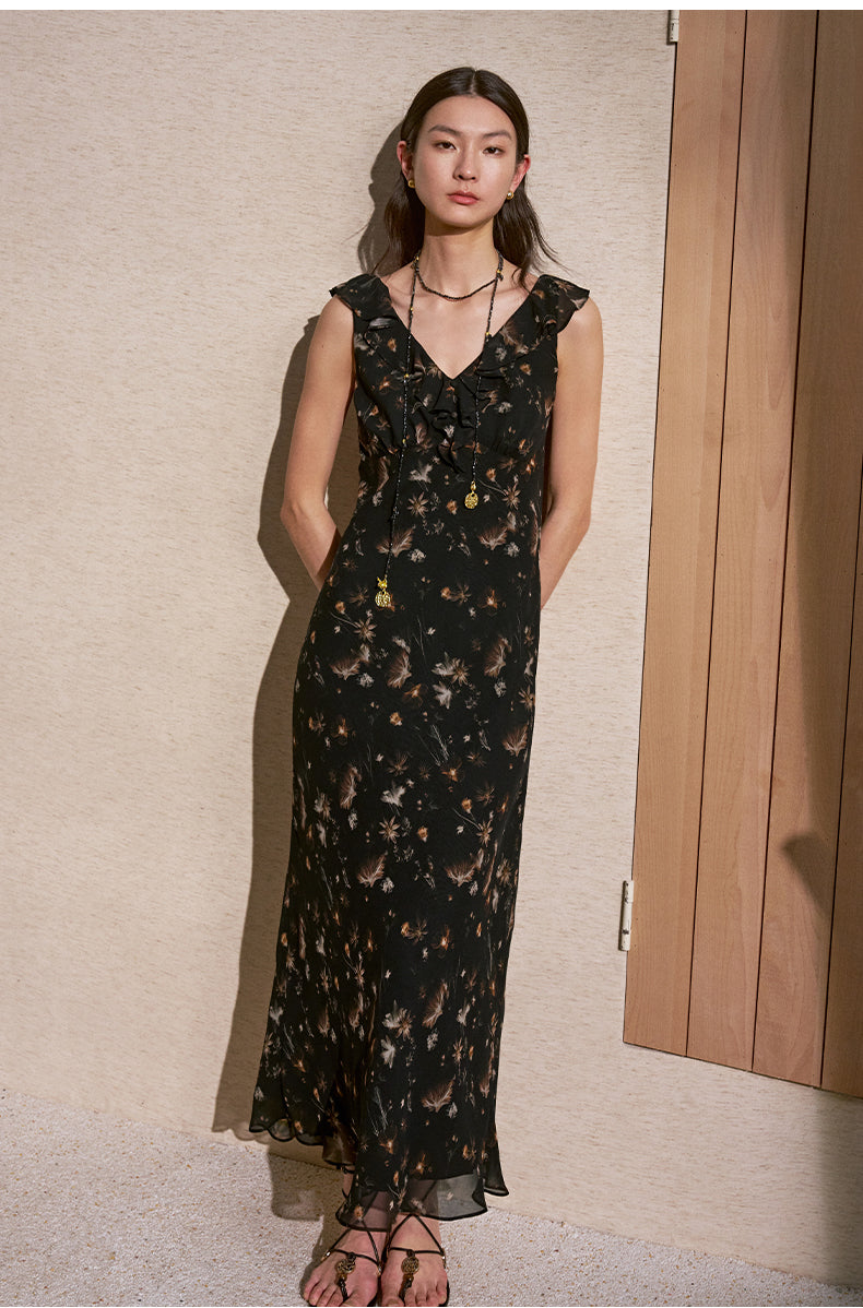 ZZ2FMWLQ050 Black Floral