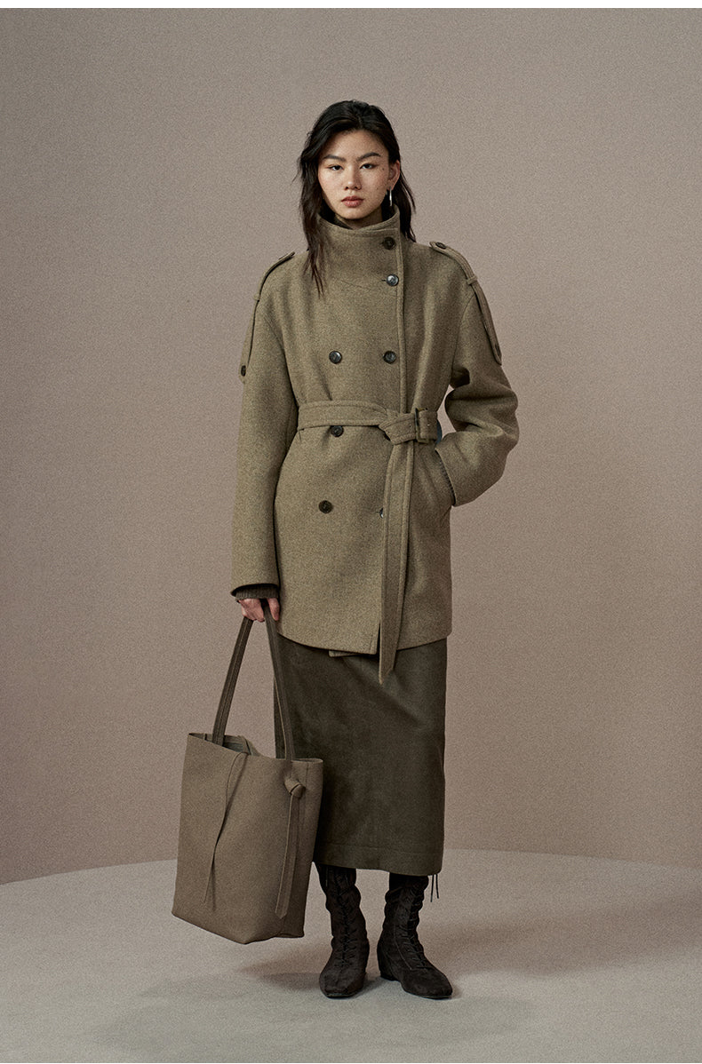 ZZ2EWWWQ158 Double-Face Wool Coat