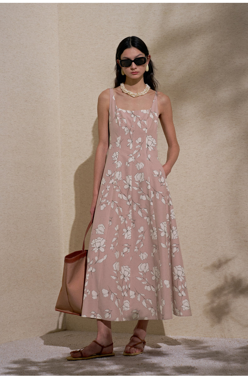 ZZ2FMWLQ009 Pink Leaf Print