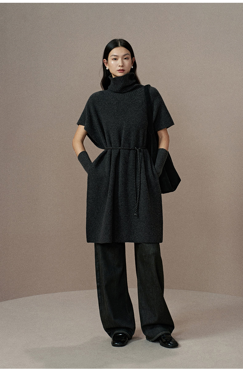 ZZ2EWKZN142 Two-Way Wool Cape Scarf