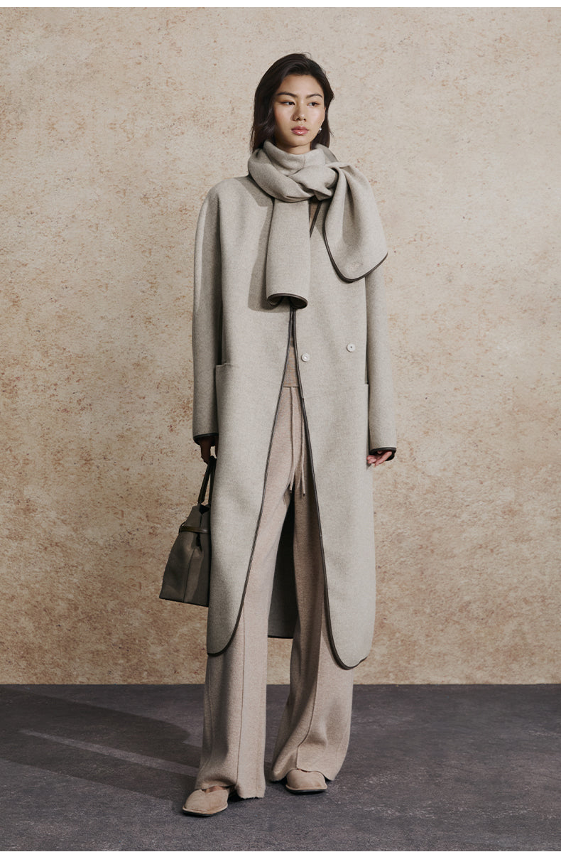 ZZ2EAWWT012 Double-Face Wool Coat
