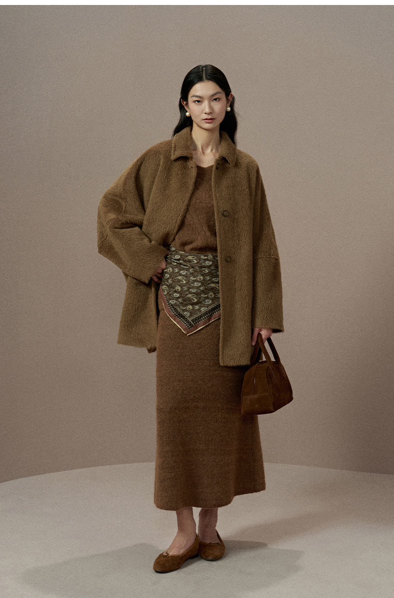 ZZ2EWWWT122 Double-Face Wool Coat