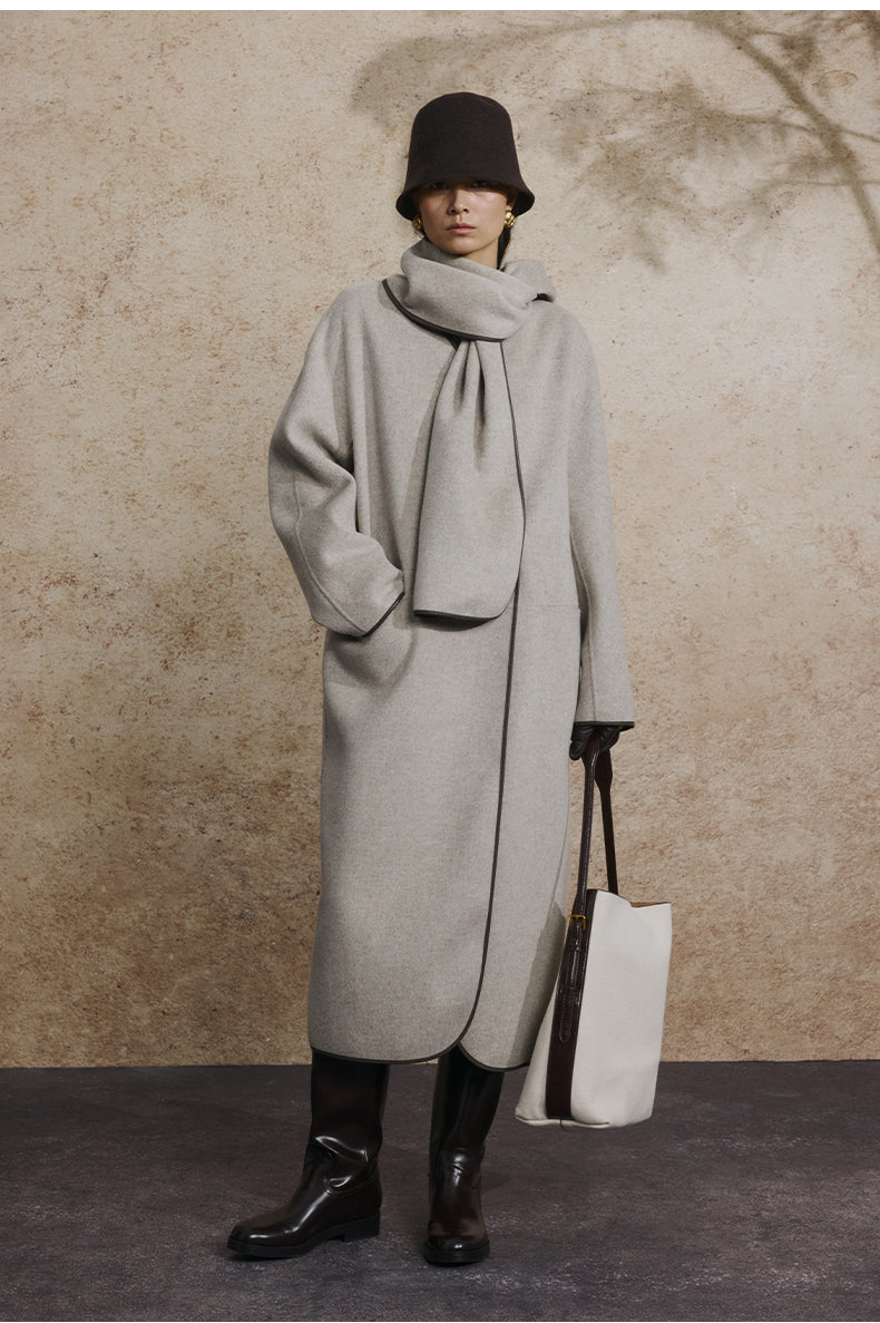 ZZ2EAWWT012 Double-Face Wool Coat
