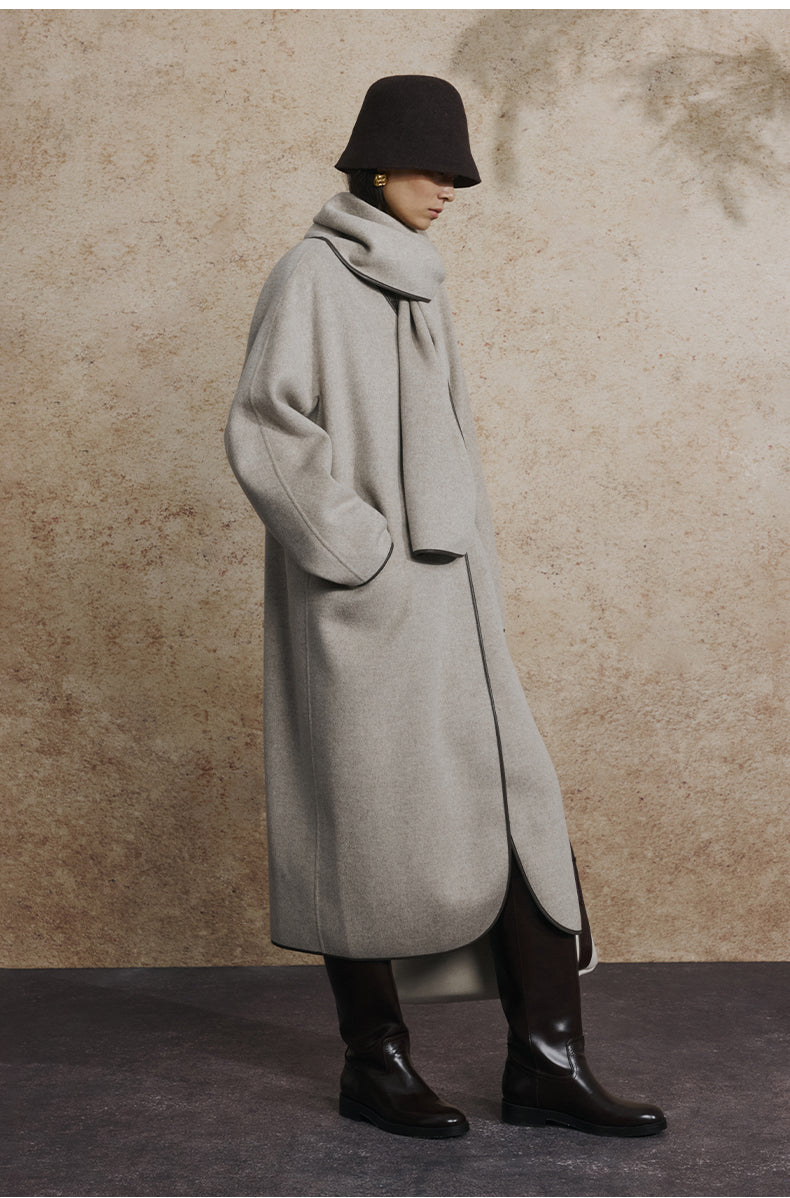 ZZ2EAWWT012 Double-Face Wool Coat