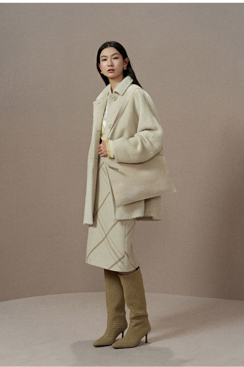 ZZ2EWWWT122 Double-Face Wool Coat
