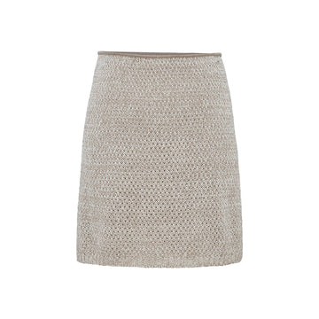 ZHIZHI Flecked Tie Mini Skirt