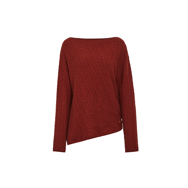 ZZ2EWKZN132 Cable Cashmere Wool Sweater