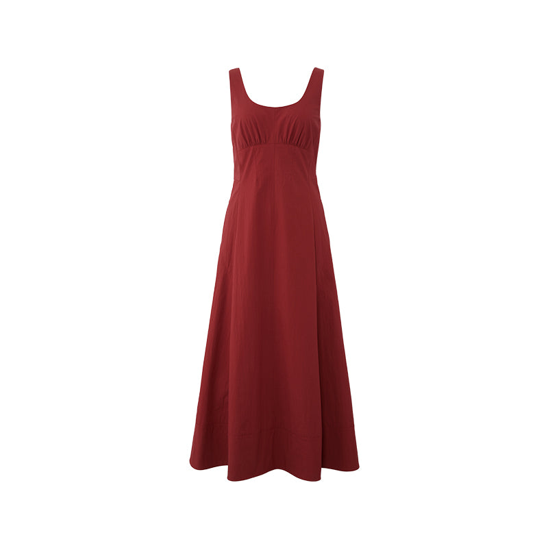 ZZ2FMWLW008 Square-Neck A-Line Dress