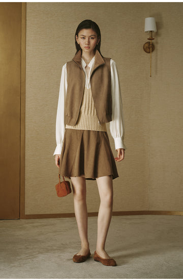 Cross-Front Cinched Shirt - Ivory White - view 5